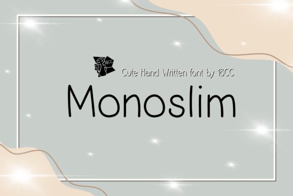 Monoslim Font Poster 1