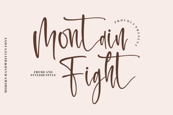 Montain Fight Font Poster 1