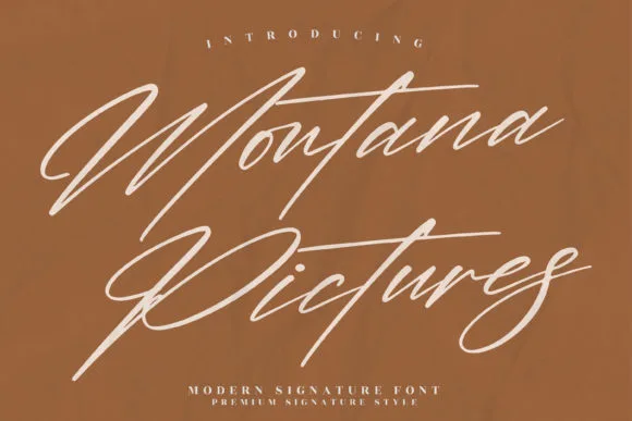 Montana Pictures Font Montana Pictures Font Poster 1