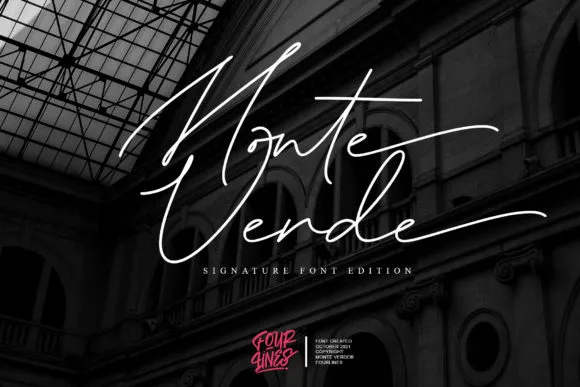 Monte Verde Font Monte Verde Font Poster 1