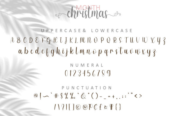 Month Christmas Font Poster 3