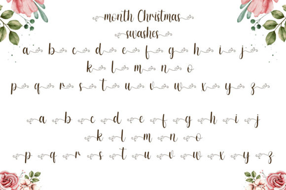 Month Christmas Font Poster 4
