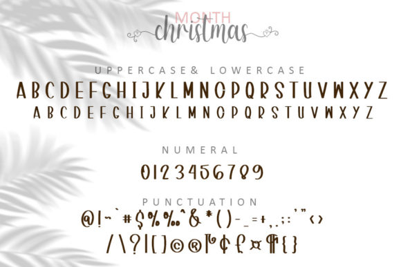 Month Christmas Font Poster 5