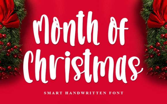Month of Christmas Font
