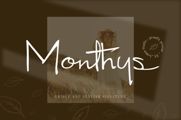 Monthys Font Poster 1