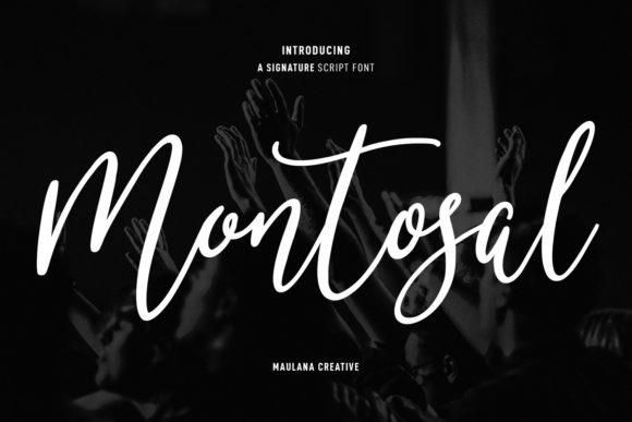 Montosal Font Poster 1