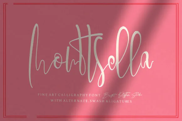 Monttsella Font Poster 1