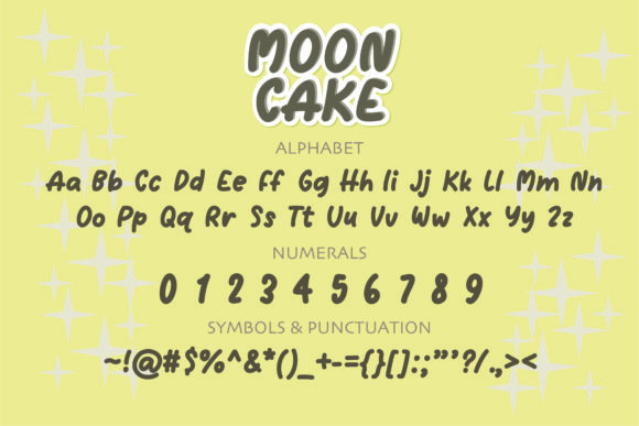 Moon Cake Font Poster 2