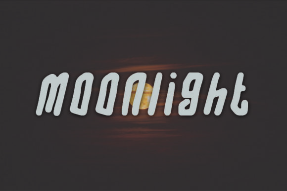 Moonlight Font Poster 1