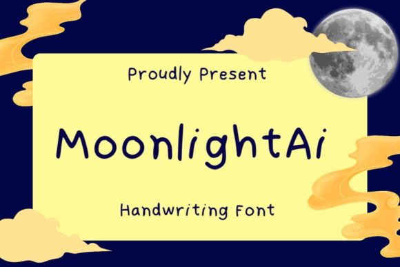 Moonlight Ai Font Poster 1