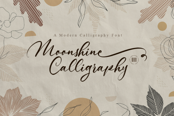 Moonshine Calligraphy Font Poster 1