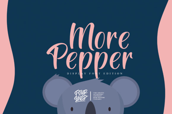 More Pepper Font Poster 1
