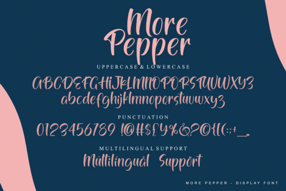 More Pepper Font Poster 10