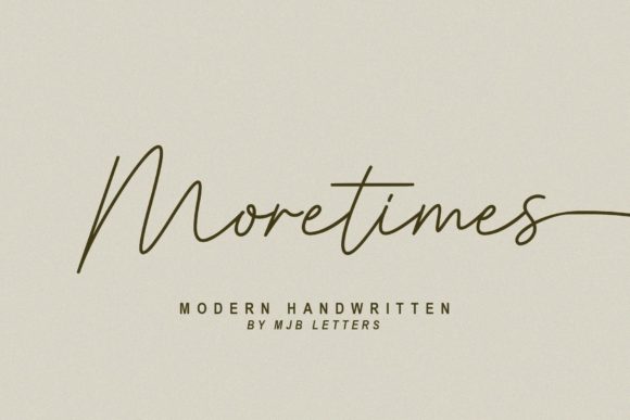 Moretimes Font Font Poster 1