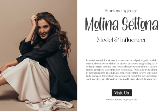 Morgana Selarossa Font Poster 2