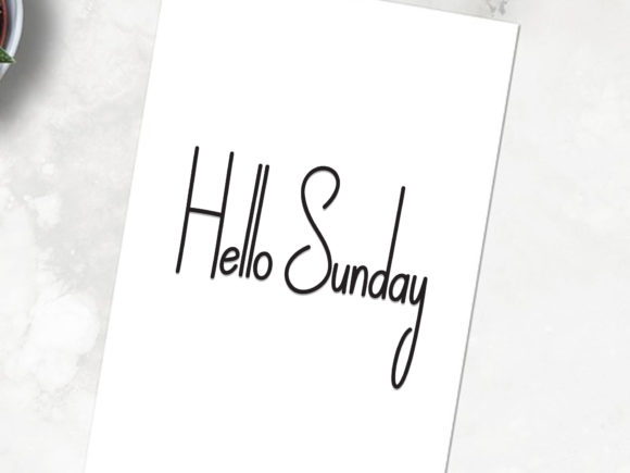 Morning Font Poster 2