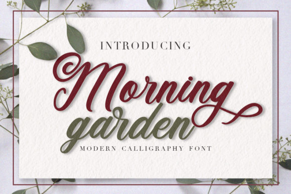 Morning Garden Font Poster 1