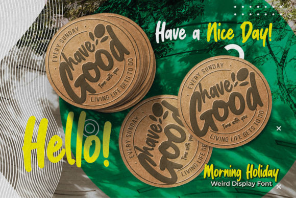 Morning Holiday Font Poster 3