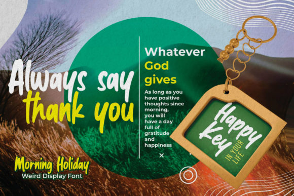 Morning Holiday Font Poster 8
