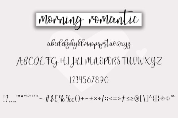 Morning Romantic Font Poster 6