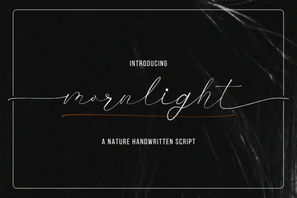 Mornlight Font Poster 1