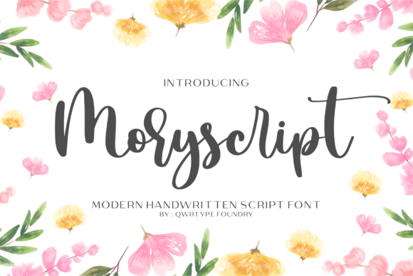 Moryscript Font Poster 1