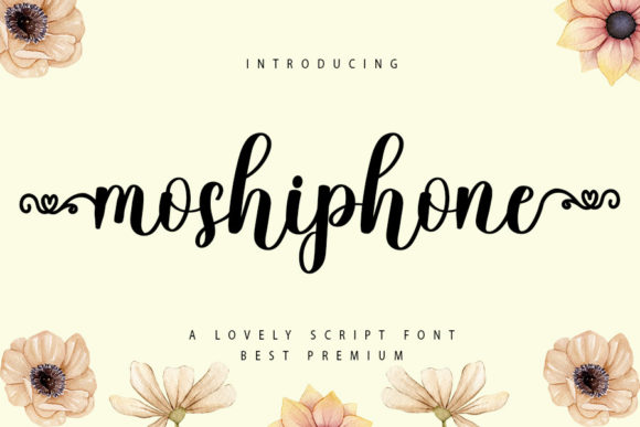 Moshiphone Font Poster 1