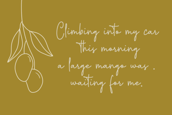 Mostly Floral Font Poster 6