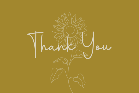 Mostly Floral Font Poster 9