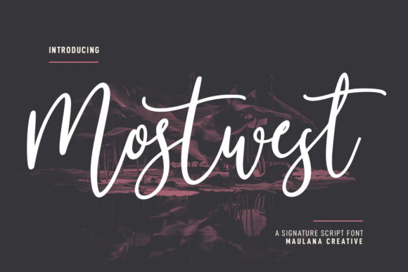 Mostwest Script Font Poster 1