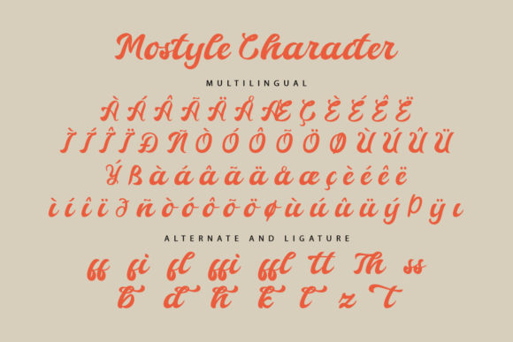 Mostyle Font Poster 9