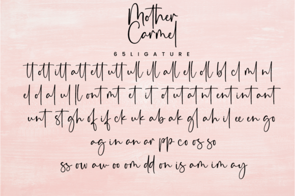 Mother Carmel Font Poster 8