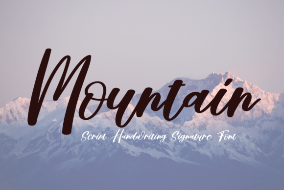 Mountain Font Poster 1