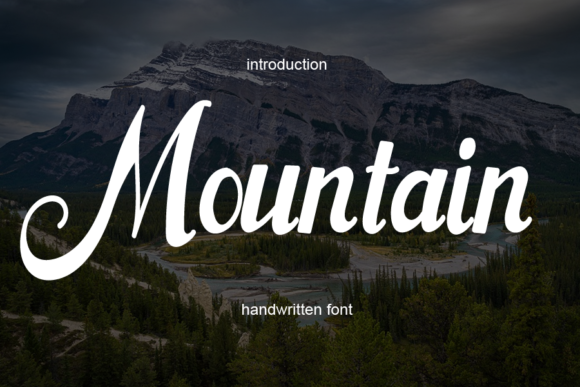 Mountain Font Poster 1