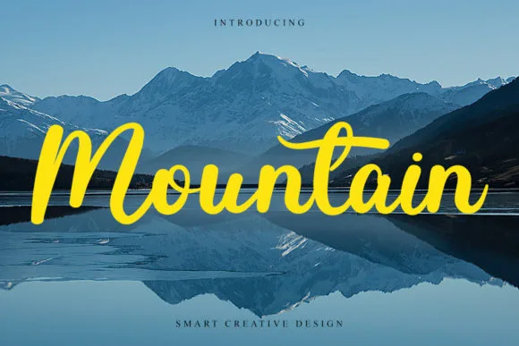 Mountain Font Mountain Font Poster 1