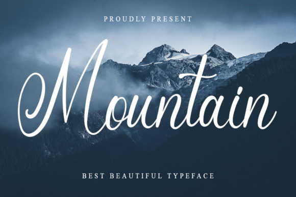 Mountain Font Poster 1