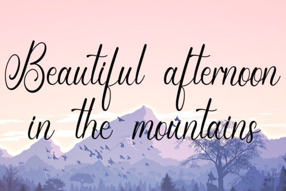 Mountain Font Poster 2