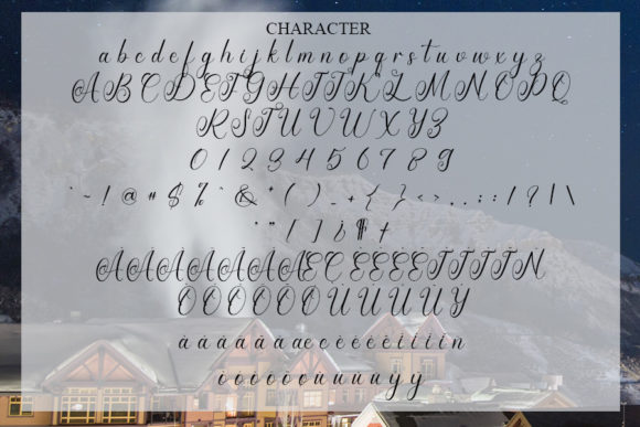 Mountain Font Poster 5