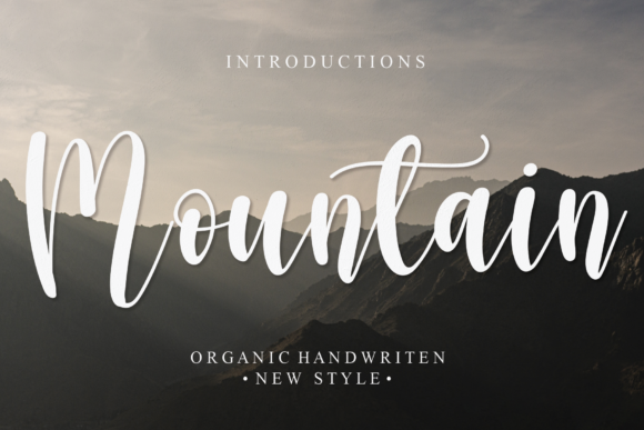 Mountain Font Poster 1