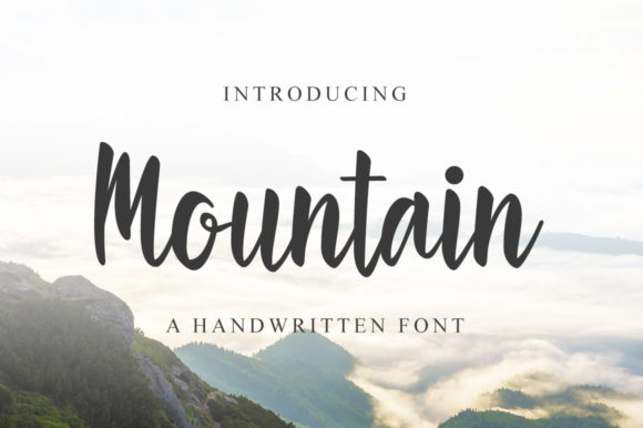 Mountain Font Poster 1