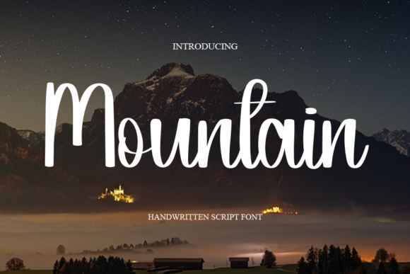 Mountain Font Poster 1