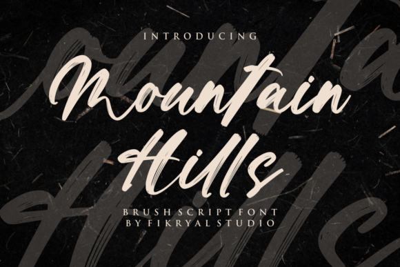 Mountain Hills Font Mountain Hills Font Poster 1