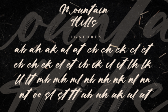 Mountain Hills Font Poster 10