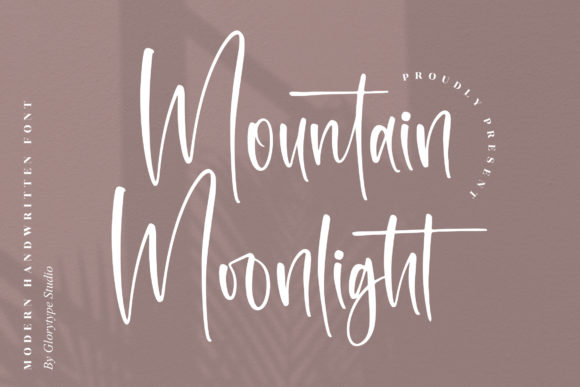 Mountain Moonlight Font Poster 1