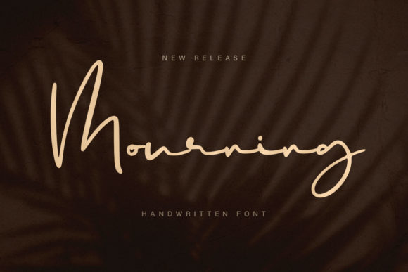 Mourning Font Poster 1