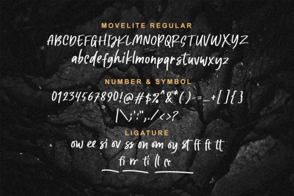 Movelite Font Poster 4