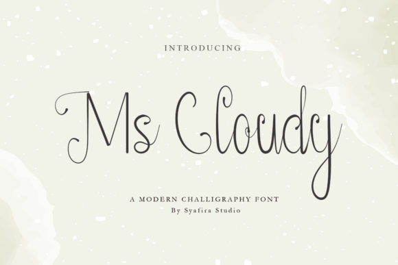 Ms Claudy Font Poster 1