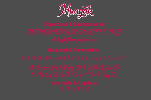 Muagak Font Poster 7