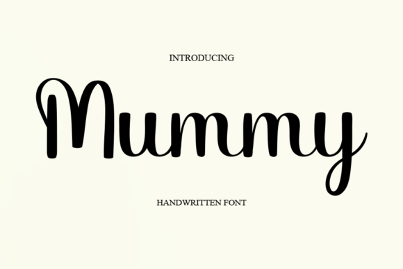 Mummy Font Poster 1