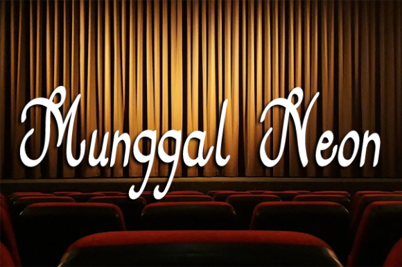 Munggal Neon Font Poster 1